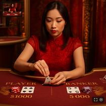 IviBet - Live Baccarat - Valódi Krupiéval